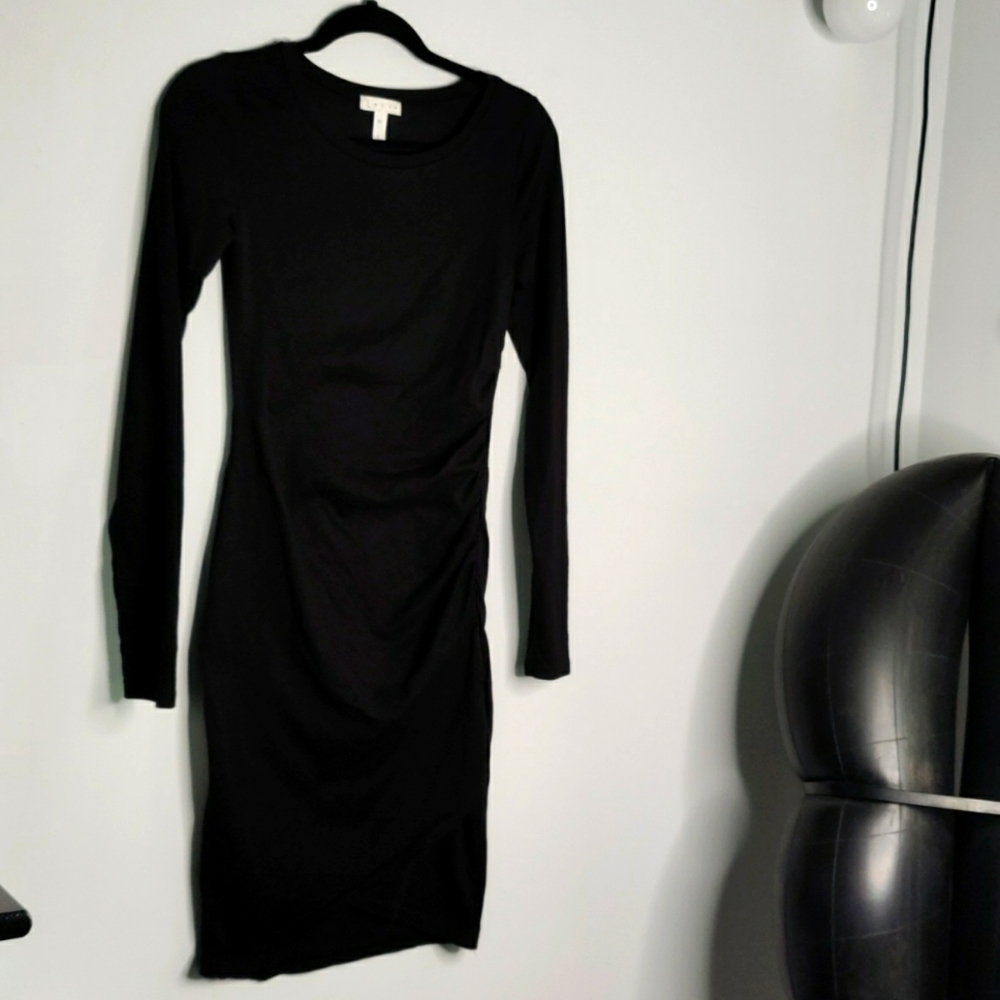 LEITH Black Ruched Dress - Picture 6 of 9